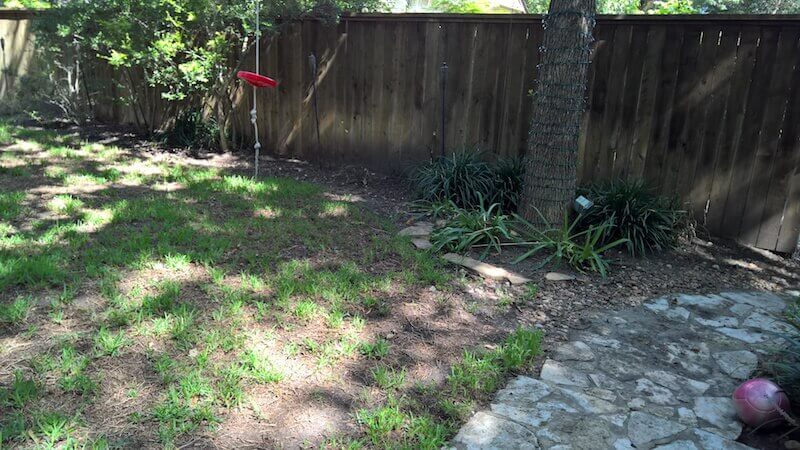 before landscaping project san antonio